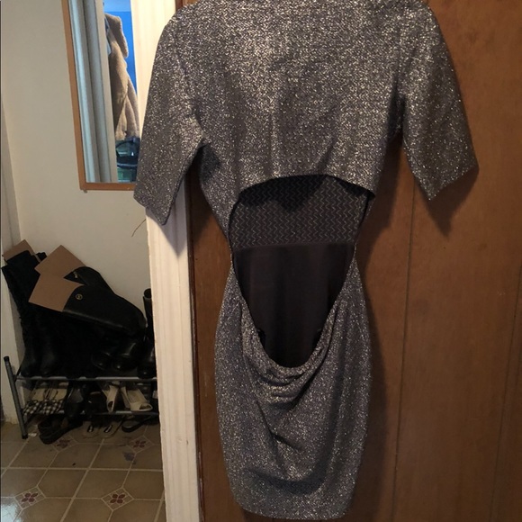 Silver BCBGENERATION open back dress - Picture 4 of 4